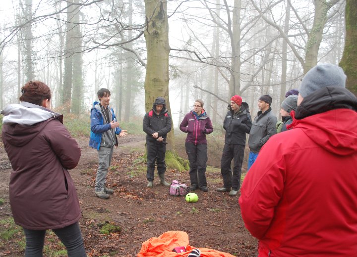 Team ready for a days training in the woods - First Aid